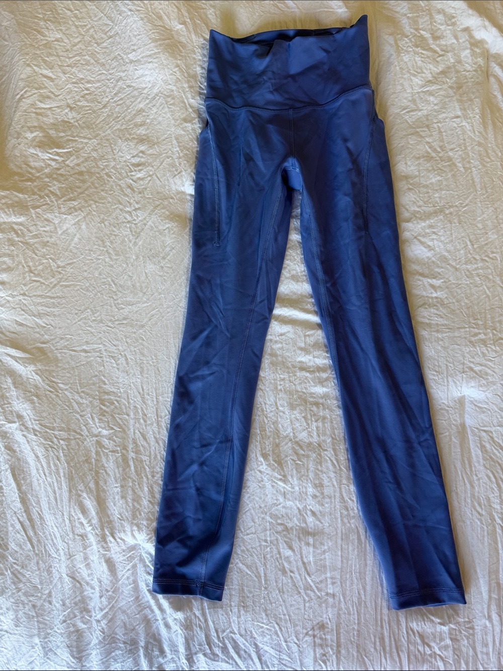 Lululemon Wunder Train High-Rise Tight Pockets 25" Periwinkle Blue Size 4